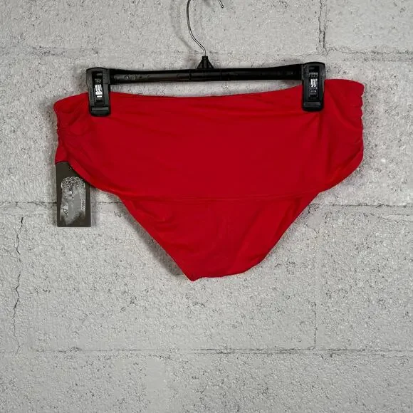 Vince Camuto Women's Draped High-Waist Bikini Bottoms - Watermelon medium $68 - Picture 5 of 10
